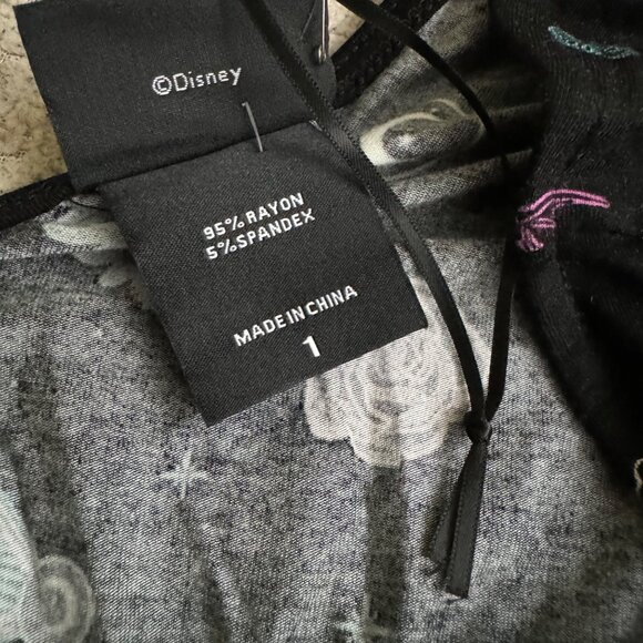 Torrid Disney Haunted Mansion Fluted midi Dress black plus size 1X stretchy nwot - Picture 11 of 15